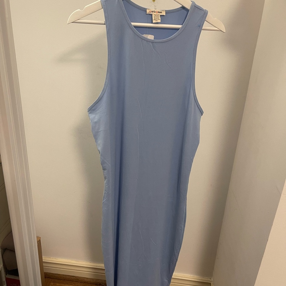 Blue Sleeveless Dress